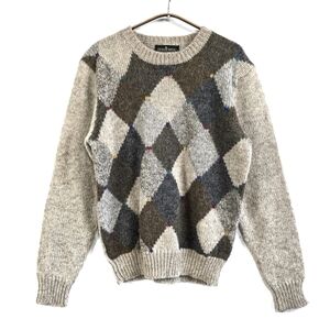 Vintage Dayton's Boundary Waters Wool Argyle Sweater Size Large